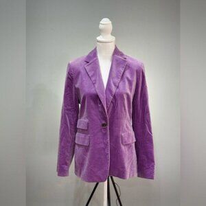 Lilac Jones New York Velour Blazer Size 6 EUC